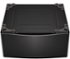 29-in Wide Laundry Pedestal with Storage Drawer for select LG Stackable Washers and Dryers - Black Steel