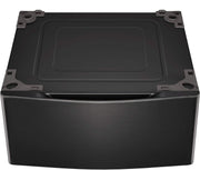 29-in Wide Laundry Pedestal with Storage Drawer for select LG Stackable Washers and Dryers - Black Steel