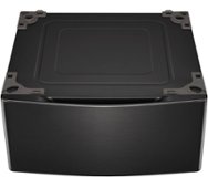 29-in Wide Laundry Pedestal with Storage Drawer for select LG Stackable Washers and Dryers - Black Steel