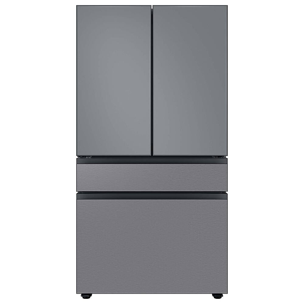 Samsung - Bespoke 4-Door French Door Refrigerator Panel - Middle Panel - Stainless Steel