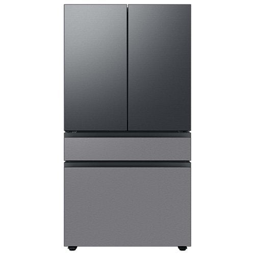 Samsung - Bespoke 4-Door French Door Refrigerator Panel - Middle Panel - Stainless Steel
