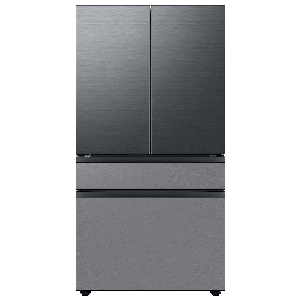 Samsung - Bespoke 4-Door French Door Refrigerator Panel - Middle Panel - Stainless Steel