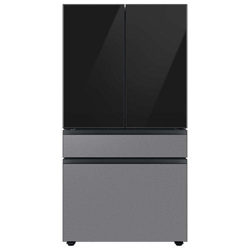 Samsung - Bespoke 4-Door French Door Refrigerator Panel - Middle Panel - Stainless Steel