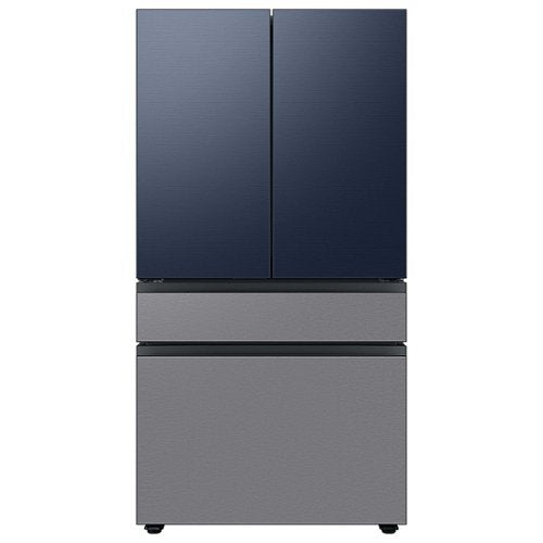 Samsung - Bespoke 4-Door French Door Refrigerator Panel - Middle Panel - Stainless Steel