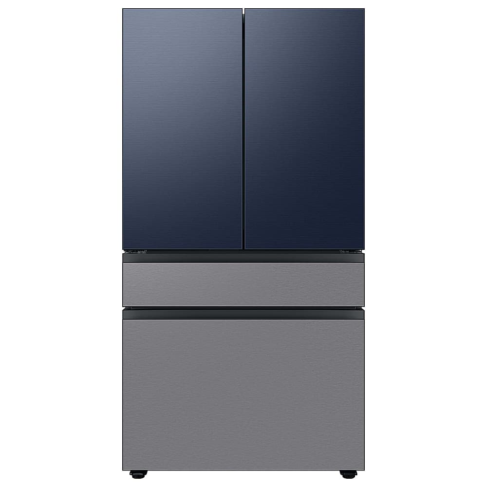 Samsung - Bespoke 4-Door French Door Refrigerator Panel - Middle Panel - Stainless Steel
