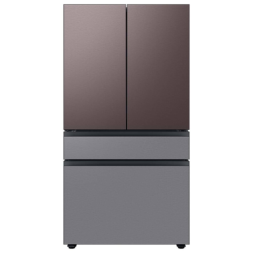 Samsung - Bespoke 4-Door French Door Refrigerator Panel - Middle Panel - Stainless Steel