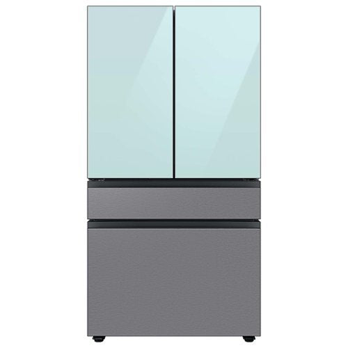 Samsung - Bespoke 4-Door French Door Refrigerator Panel - Middle Panel - Stainless Steel