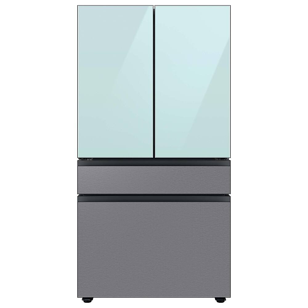 Samsung - Bespoke 4-Door French Door Refrigerator Panel - Middle Panel - Stainless Steel