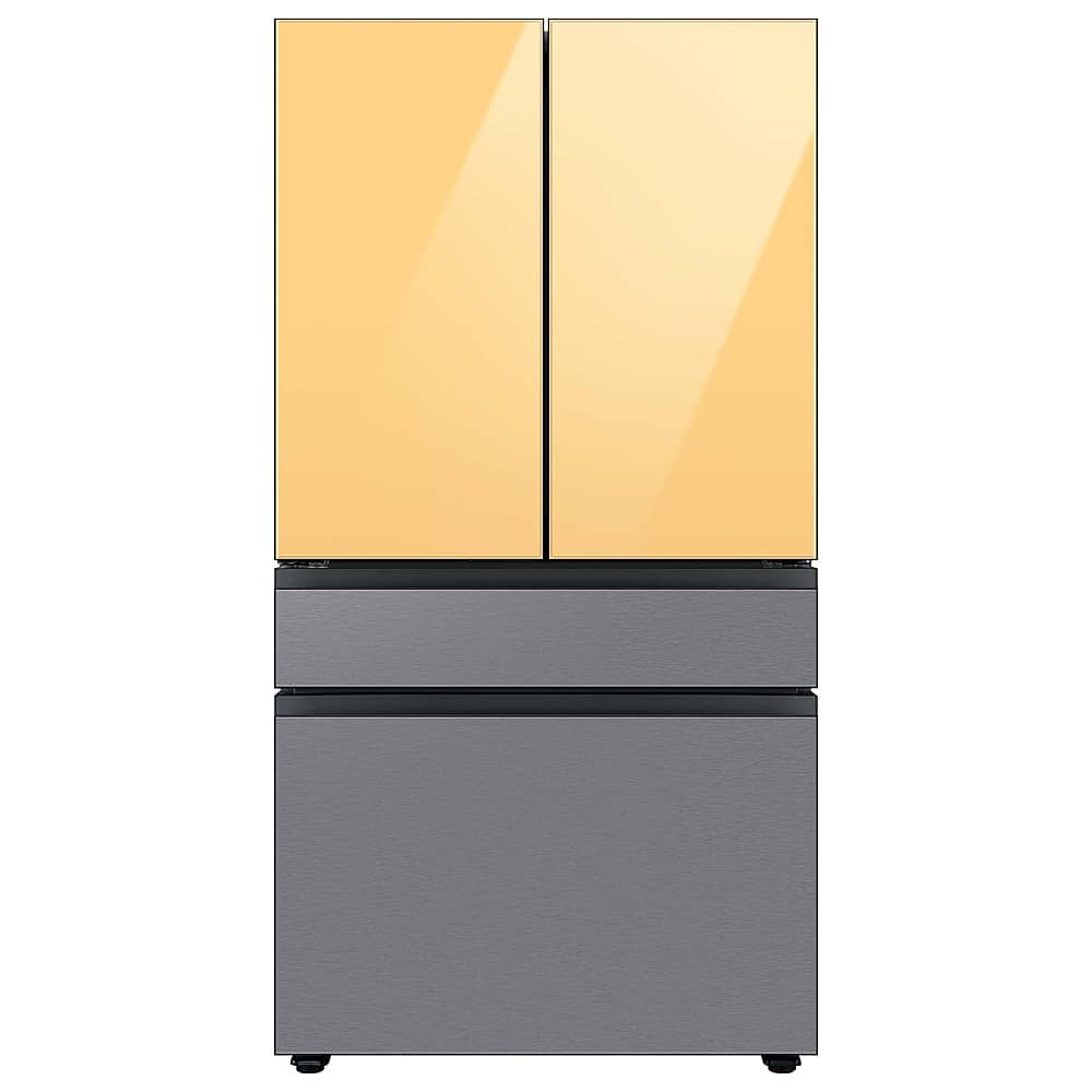 Samsung - Bespoke 4-Door French Door Refrigerator Panel - Middle Panel - Stainless Steel