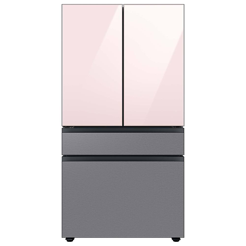 Samsung - Bespoke 4-Door French Door Refrigerator Panel - Middle Panel - Stainless Steel