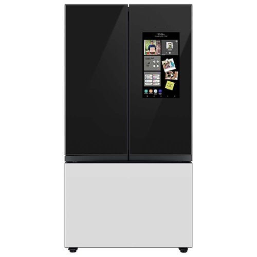 Samsung - Bespoke 3-Door French Door Refrigerator panel - Top Panel - Charcoal Glass