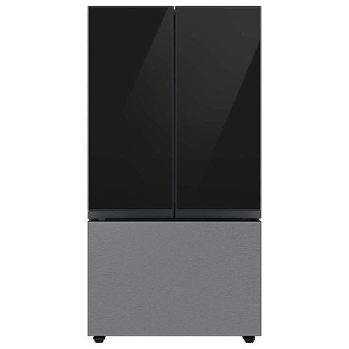 Samsung - Bespoke 3-Door French Door Refrigerator panel - Top Panel - Charcoal Glass