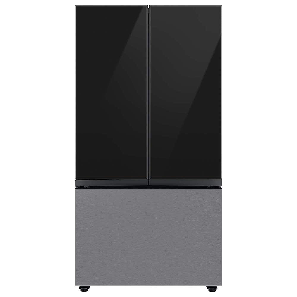 Samsung - Bespoke 3-Door French Door Refrigerator panel - Top Panel - Charcoal Glass