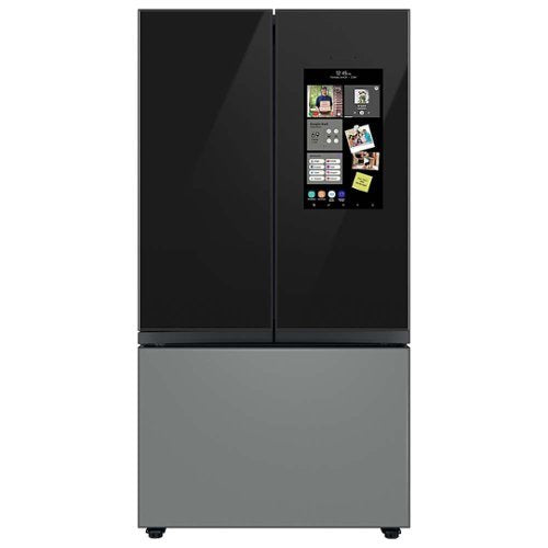 Samsung - Bespoke 3-Door French Door Refrigerator panel - Top Panel - Charcoal Glass