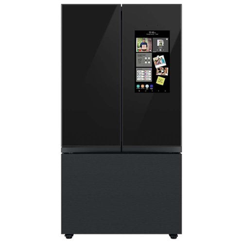 Samsung - Bespoke 3-Door French Door Refrigerator panel - Top Panel - Charcoal Glass