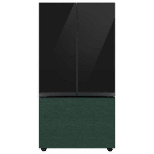 Samsung - Bespoke 3-Door French Door Refrigerator panel - Top Panel - Charcoal Glass