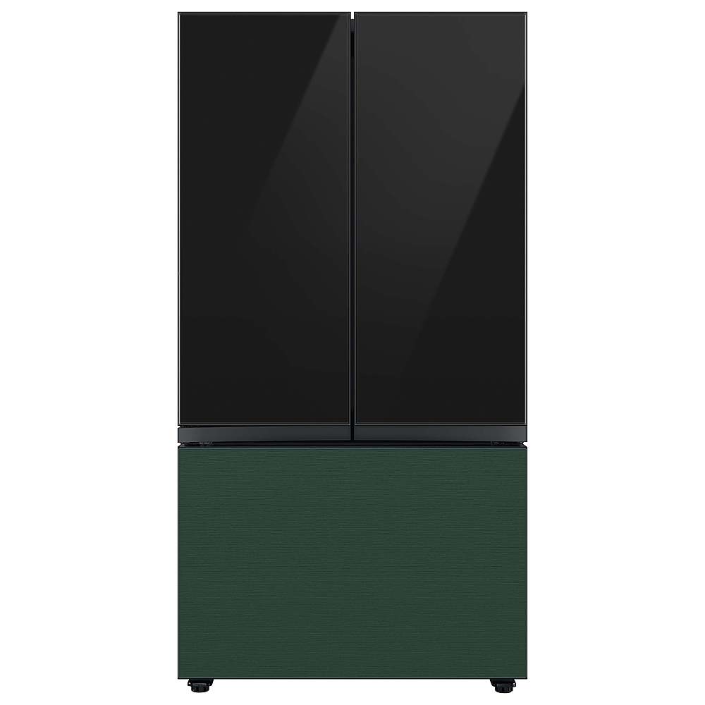 Samsung - Bespoke 3-Door French Door Refrigerator panel - Top Panel - Charcoal Glass