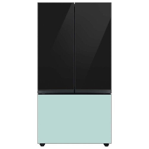 Samsung - Bespoke 3-Door French Door Refrigerator panel - Top Panel - Charcoal Glass
