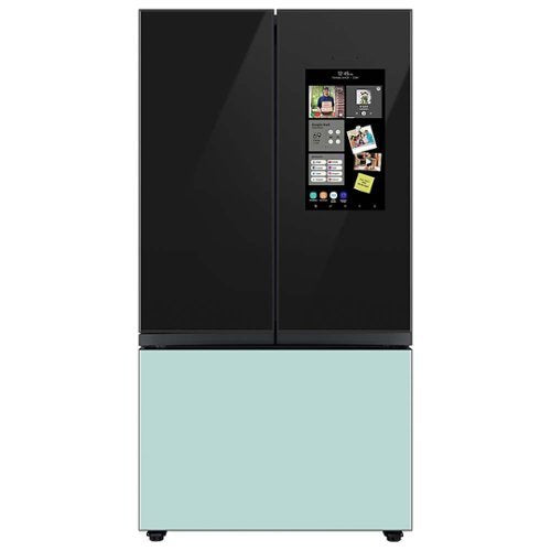 Samsung - Bespoke 3-Door French Door Refrigerator panel - Top Panel - Charcoal Glass