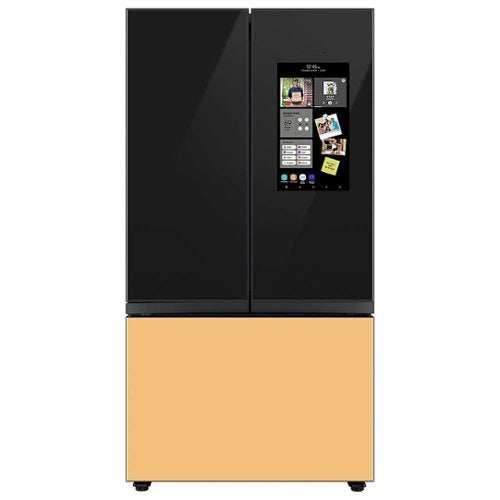 Samsung - Bespoke 3-Door French Door Refrigerator panel - Top Panel - Charcoal Glass