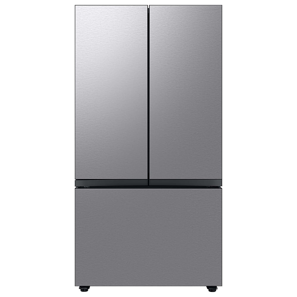 Samsung - Bespoke 3-Door French Door Refrigerator panel - Bottom Panel - Stainless Steel