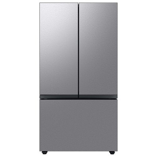 Samsung - Bespoke 3-Door French Door Refrigerator panel - Bottom Panel - Stainless Steel