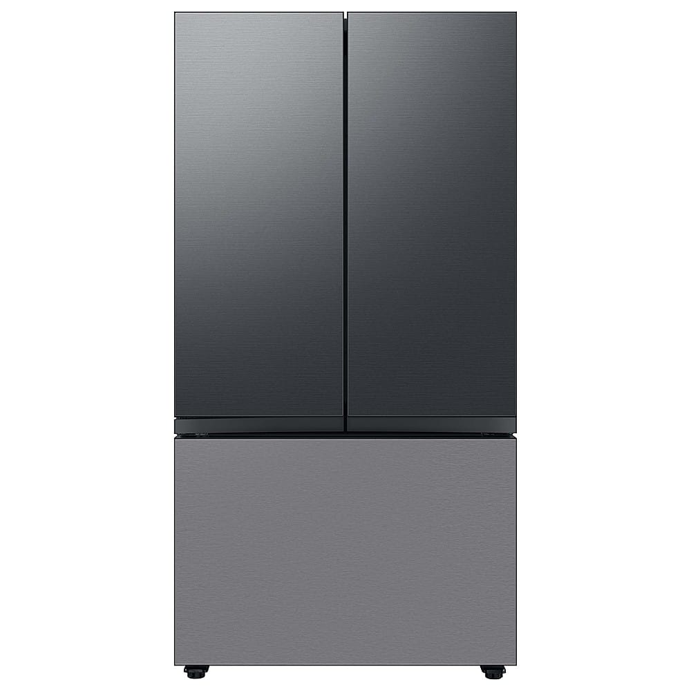 Samsung - Bespoke 3-Door French Door Refrigerator panel - Bottom Panel - Stainless Steel