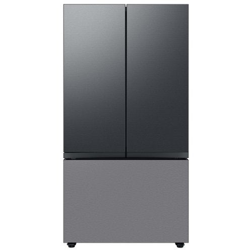 Samsung - Bespoke 3-Door French Door Refrigerator panel - Bottom Panel - Stainless Steel