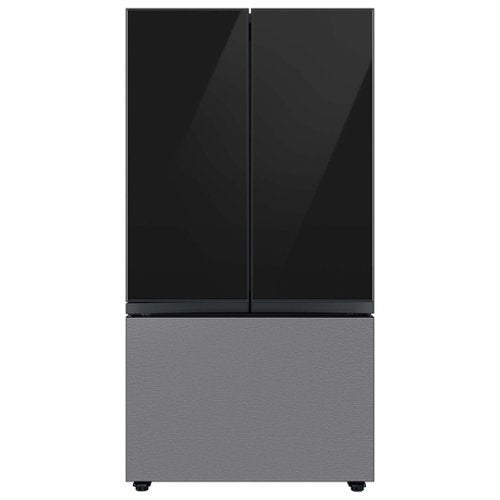 Samsung - Bespoke 3-Door French Door Refrigerator panel - Bottom Panel - Stainless Steel