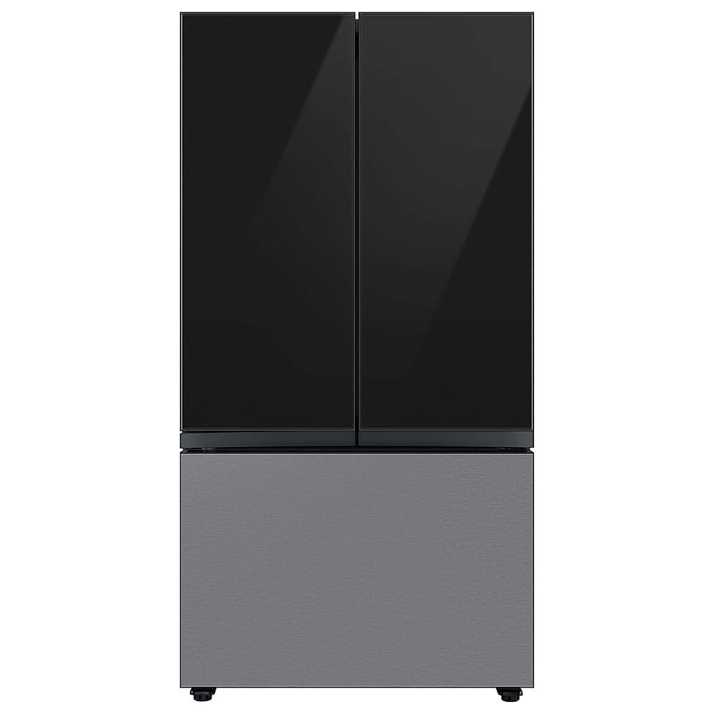 Samsung - Bespoke 3-Door French Door Refrigerator panel - Bottom Panel - Stainless Steel