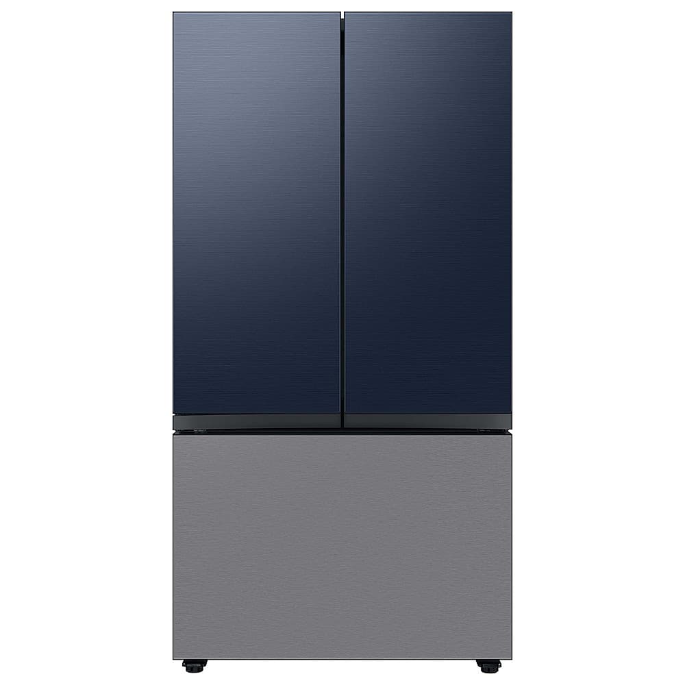 Samsung - Bespoke 3-Door French Door Refrigerator panel - Bottom Panel - Stainless Steel