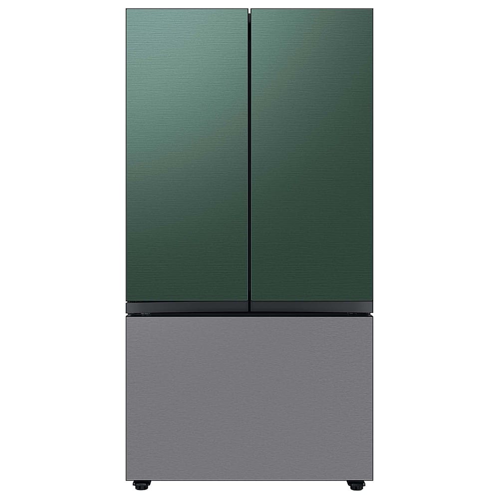 Samsung - Bespoke 3-Door French Door Refrigerator panel - Bottom Panel - Stainless Steel