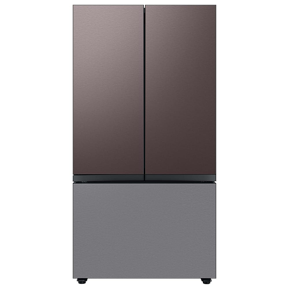 Samsung - Bespoke 3-Door French Door Refrigerator panel - Bottom Panel - Stainless Steel