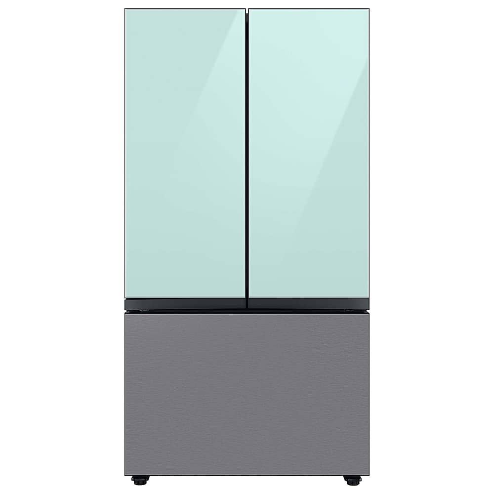 Samsung - Bespoke 3-Door French Door Refrigerator panel - Bottom Panel - Stainless Steel
