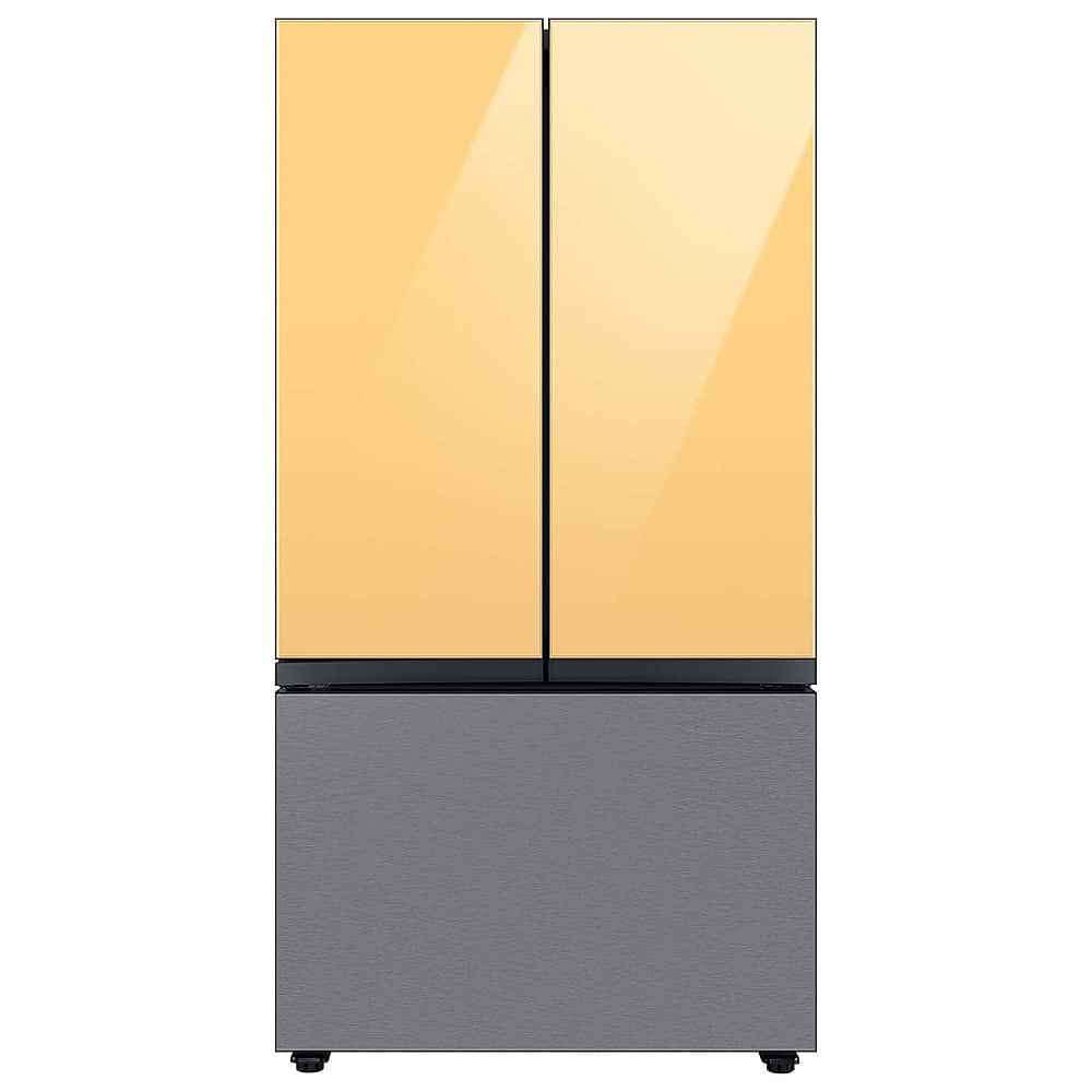 Samsung - Bespoke 3-Door French Door Refrigerator panel - Bottom Panel - Stainless Steel