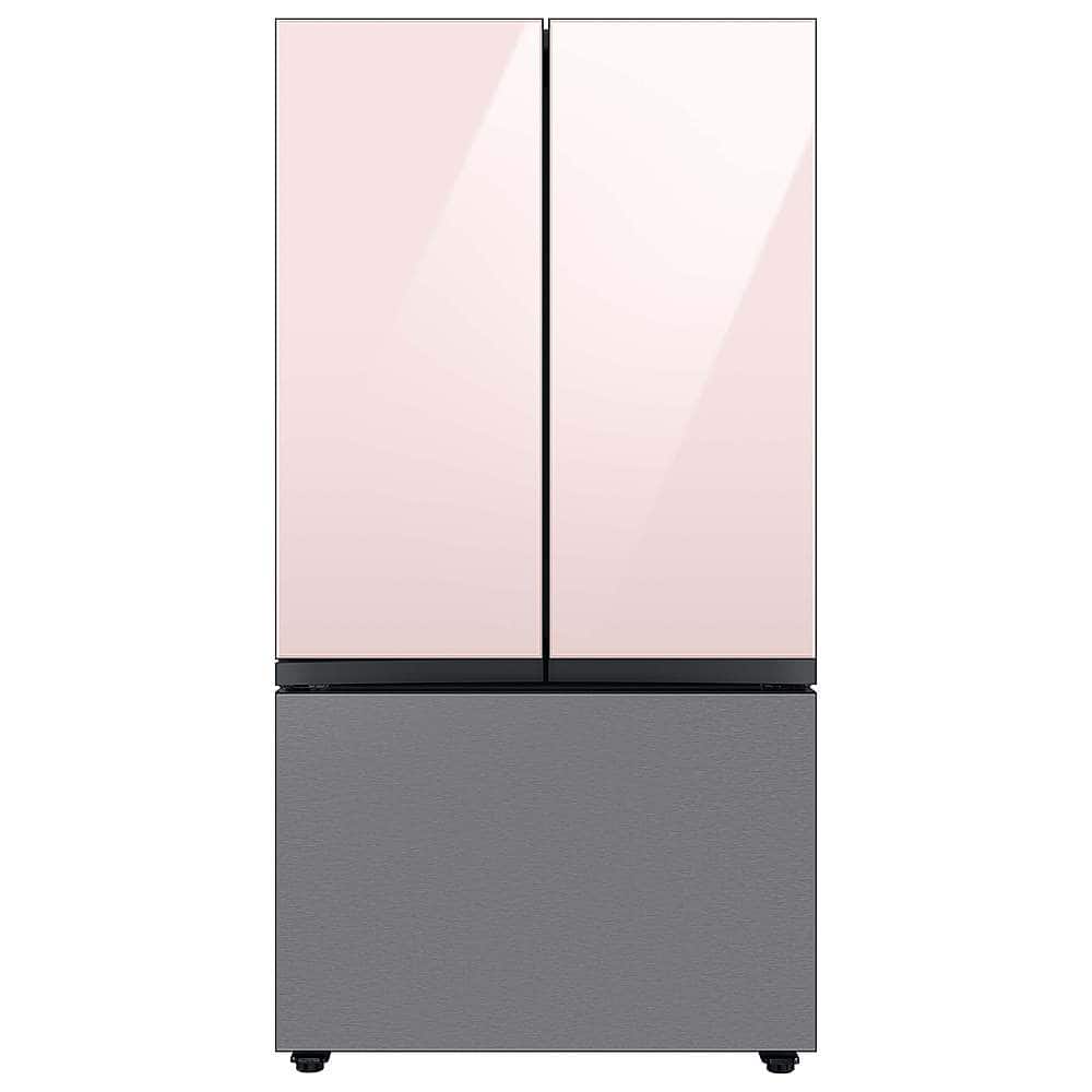 Samsung - Bespoke 3-Door French Door Refrigerator panel - Bottom Panel - Stainless Steel