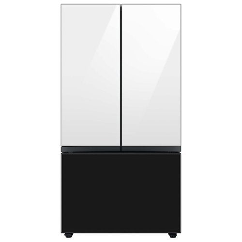 Samsung - Bespoke 3-Door French Door Refrigerator panel - Bottom Panel - Charcoal Glass