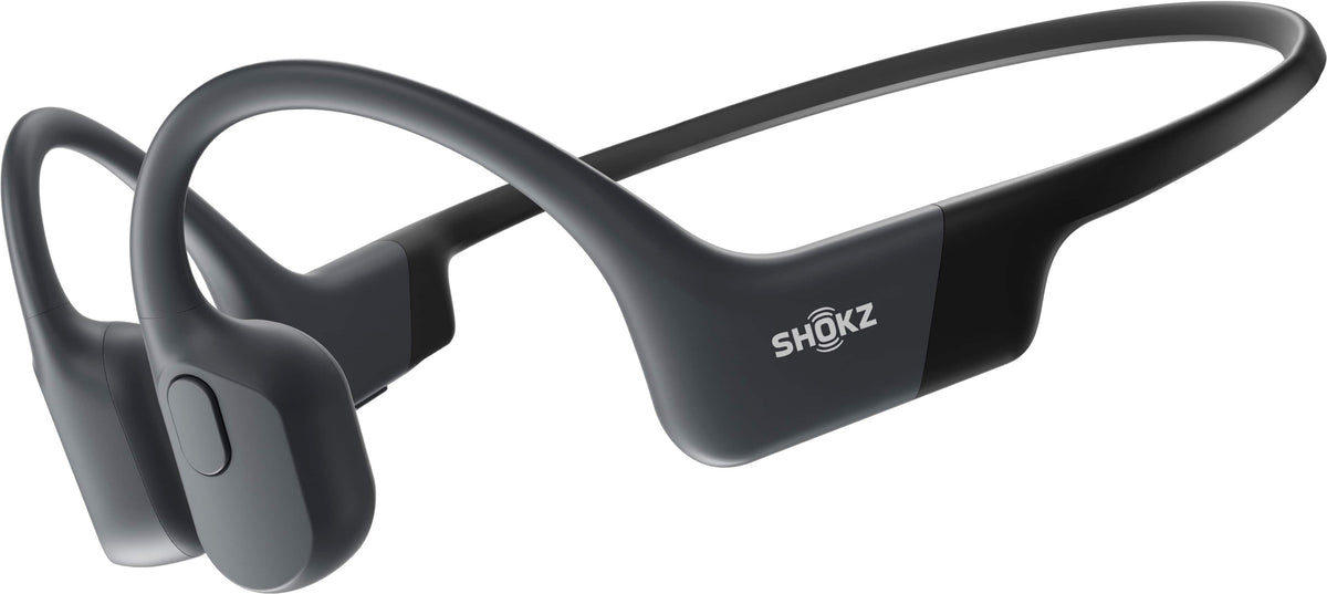 Shokz - OpenRun Wireless Bone Conduction Open-Ear Bluetooth Endurance Headphones - Black