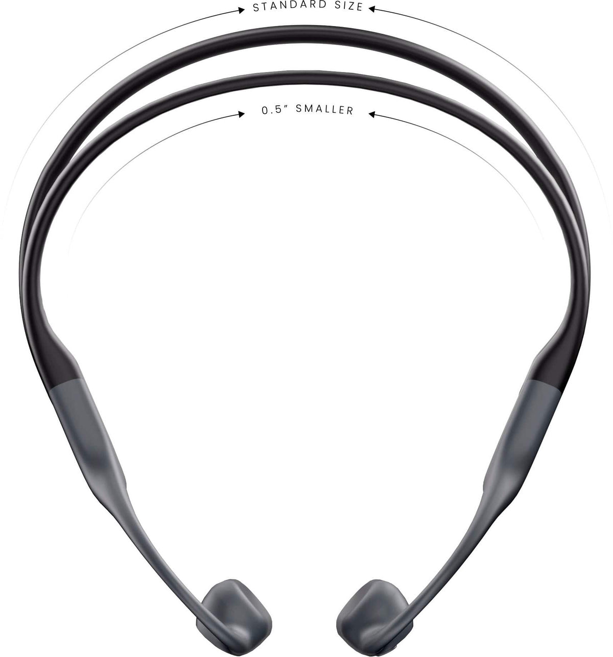 Shokz - OpenRun Wireless Bone Conduction Open-Ear Bluetooth Endurance Headphones - Black