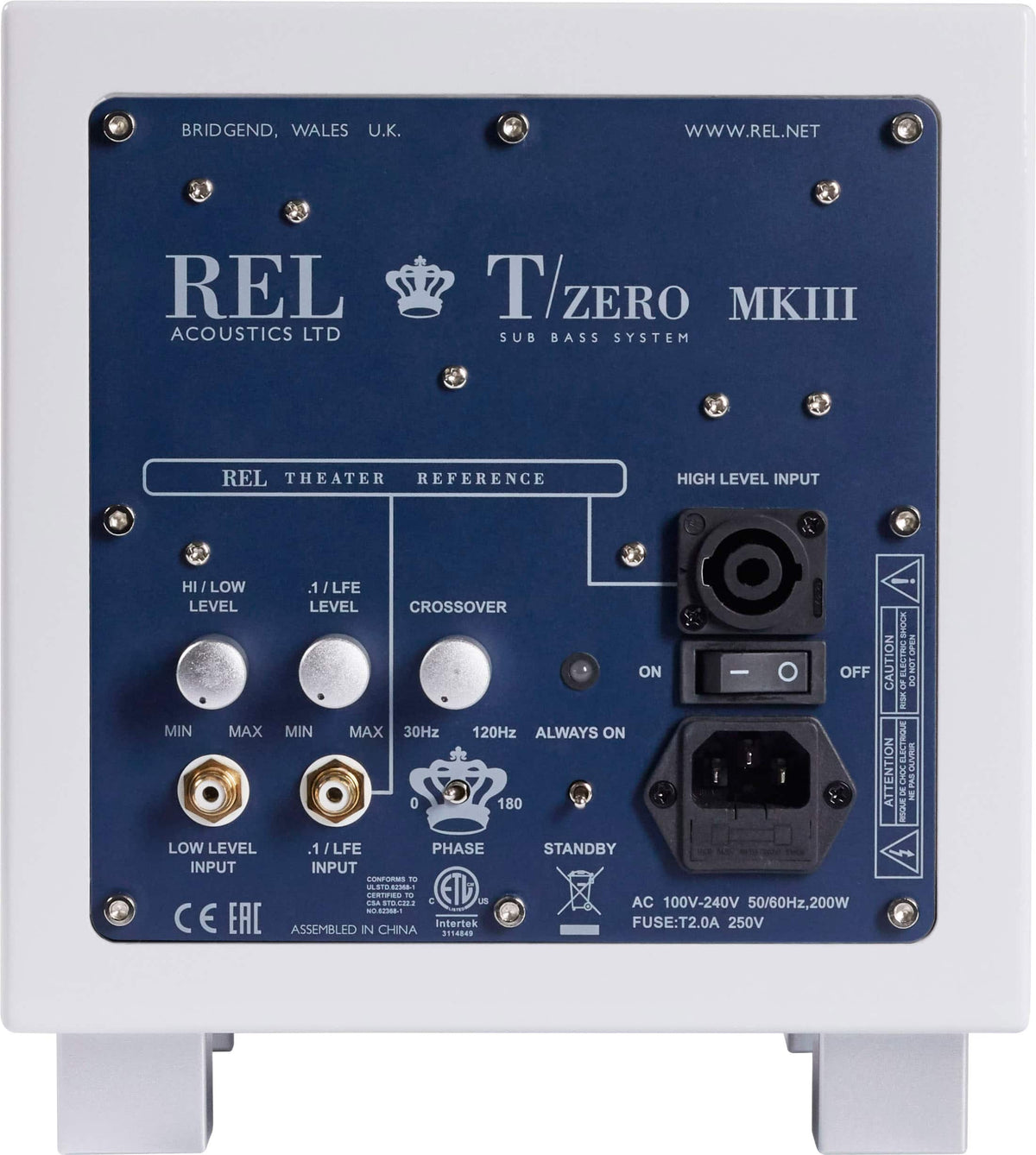 REL - TZERO MKIII - High Gloss White