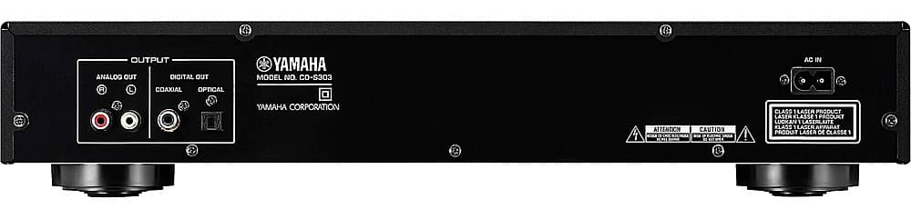 Yamaha - CD-S303 CD Player with Built-in DAC - Black