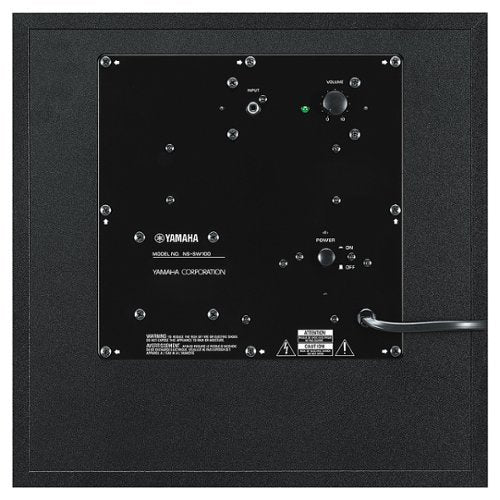 Yamaha - NS-SW100BL 10-Inch 100-Watt-Max Powered Subwoofer - Black