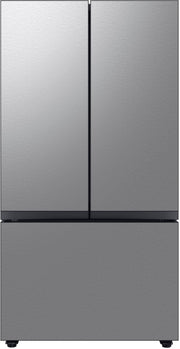 Samsung - 36 in. Wide BESPOKE 24 cu. ft. 3-Door French Door Counter Depth Smart Refrigerator with AutoFill Water Pitcher - Stainless Steel