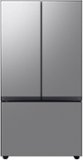 Samsung - 36 in. Wide BESPOKE 24 cu. ft. 3-Door French Door Counter Depth Smart Refrigerator with AutoFill Water Pitcher - Stainless Steel