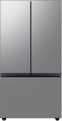 Samsung - 36 in. Wide BESPOKE 24 cu. ft. 3-Door French Door Counter Depth Smart Refrigerator with AutoFill Water Pitcher - Stainless Steel