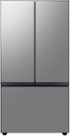 Samsung - 36 in. Wide BESPOKE 24 cu. ft. 3-Door French Door Counter Depth Smart Refrigerator with AutoFill Water Pitcher - Stainless Steel
