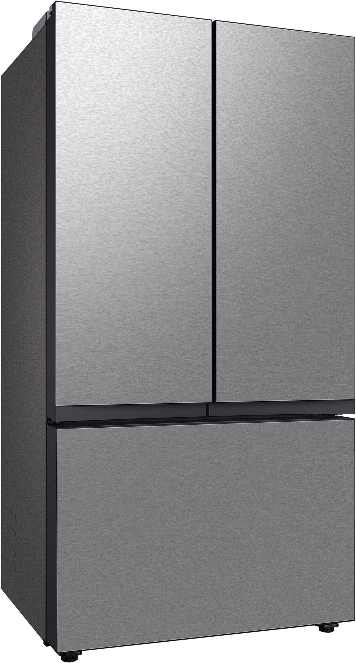 Samsung - 36 in. Wide BESPOKE 24 cu. ft. 3-Door French Door Counter Depth Smart Refrigerator with AutoFill Water Pitcher - Stainless Steel