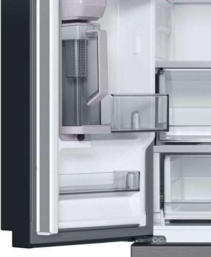 Samsung - 36 in. Wide BESPOKE 24 cu. ft. 3-Door French Door Counter Depth Smart Refrigerator with AutoFill Water Pitcher - Stainless Steel