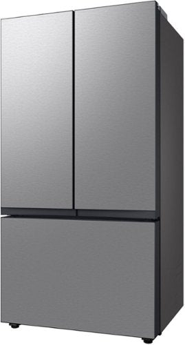 Samsung - 36 in. Wide BESPOKE 24 cu. ft. 3-Door French Door Counter Depth Smart Refrigerator with AutoFill Water Pitcher - Stainless Steel
