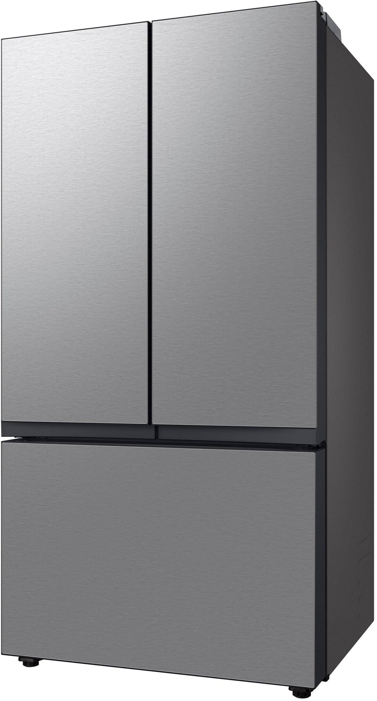 Samsung - 36 in. Wide BESPOKE 24 cu. ft. 3-Door French Door Counter Depth Smart Refrigerator with AutoFill Water Pitcher - Stainless Steel